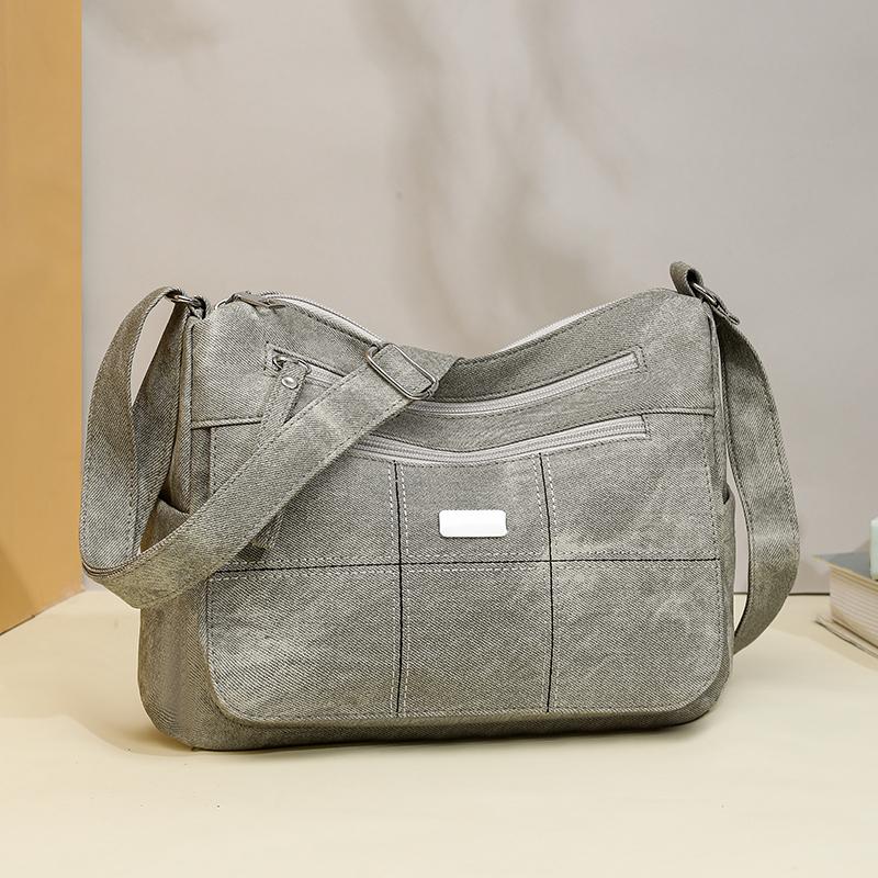 Mittelalterliche Muttertasche Damen Große Kapazität Schultertasche PU Umhängetasche