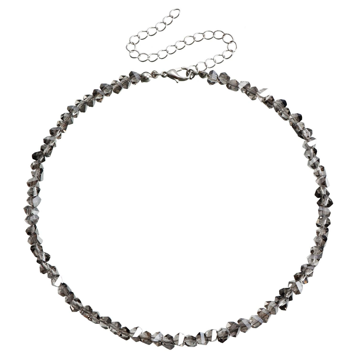 

Шикарне європейсько-американське намисто з чорного кришталю - Корейський стиль