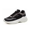 FILA Faux Leather Fabric Comfortable Versatile Shock Absorbing Wear Resistant Low Top Casual Shoes Women sneaker Black Gray F12W114208FBQ