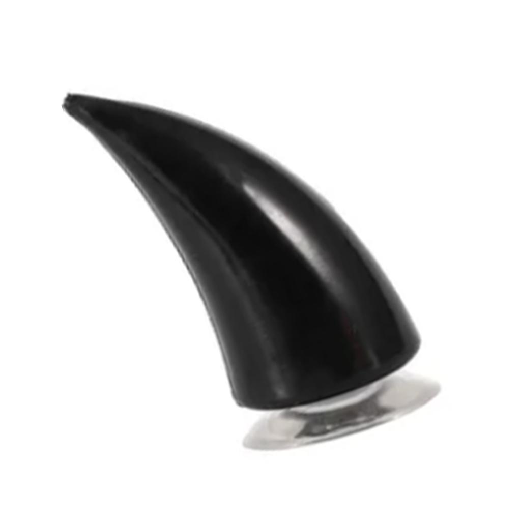 Motorcycle Helmet Devil Horn with Sucker Rubber Unique Universal Helmet Decoration Ornament