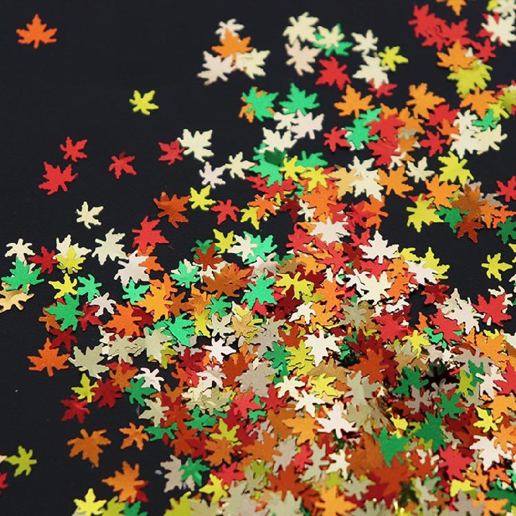Sequins Fall Leaves Holographic Flakes Manicure Body Sequins Foil Ornaments