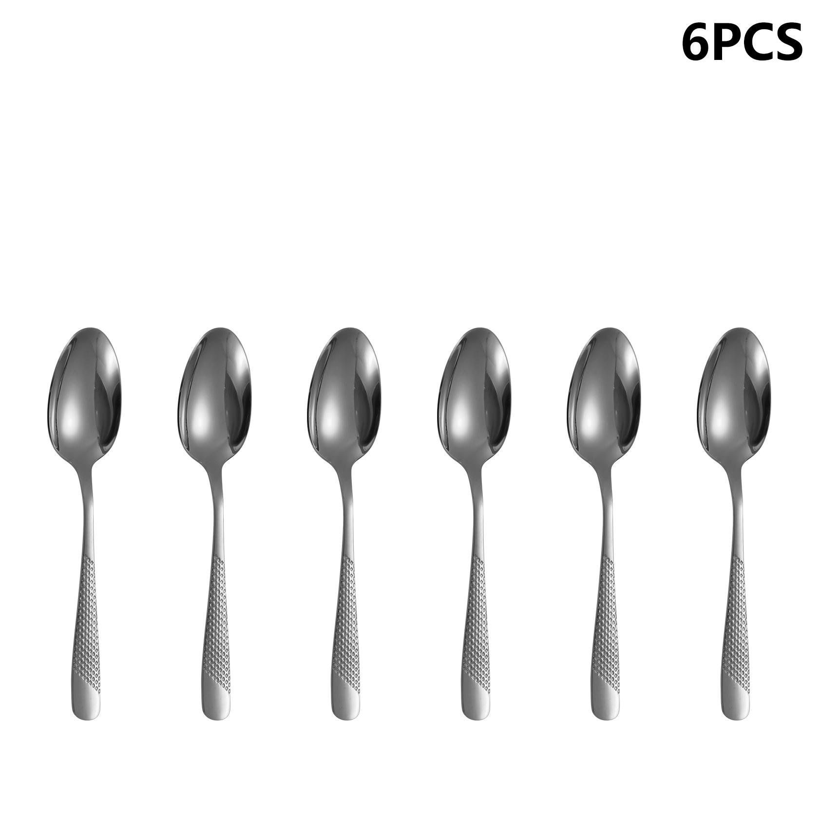 

Набор столовой посуды из нержавеющей стали 4/6/16/24 шт. Серия Diamond серебристая столовая посуда, включая нож, вилку и ложку Западная столовая посуда