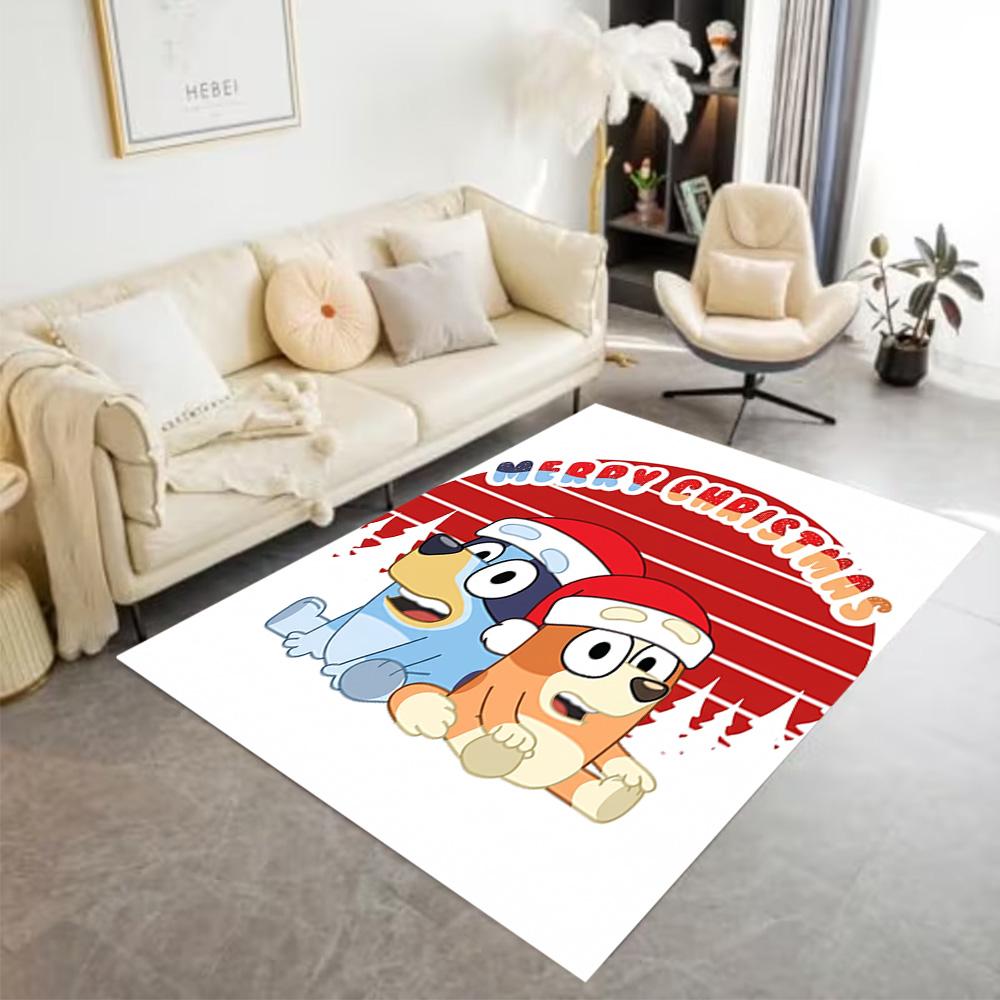 Bluey Friends Adventure Floor Mat Perfect for Kitchen Dining Room Entryway Foyer Anti-slip Rug Office home decor Perfect Gift for Women/Men