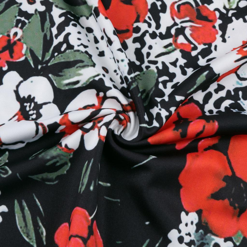 Women's Fashion Button Print Loose Casual Long-Sleeved T-Shirt Tops