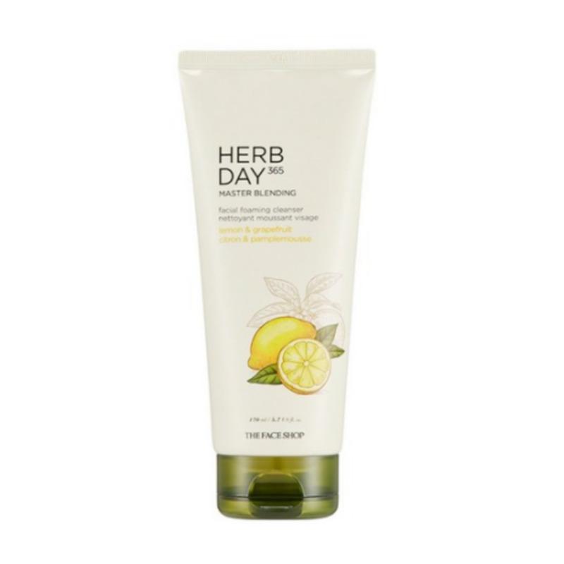 THE FACE SHOP Herb Day 365 Master Blending Cleansing Foam Lemon & Grapefruit 170ml