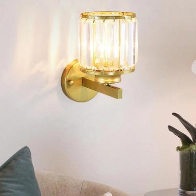 Light Luxury Crystal Wall Lamp LED Lighting Wall Mounted Night Light 3 Colors Changing Dimmable Decorative Lamp Wall Decoration
