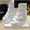 Ultra High Heel Women Platform Sandals Designer New Roman Sandals Fashion Women Summer Cool Boots Wedge Sandals Sandalias Mujer