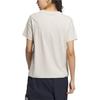 Adidas Short Sleeve Sports Casual T-Shirt With Round Neck And Print Women Tops Alumina-Brown JN7772