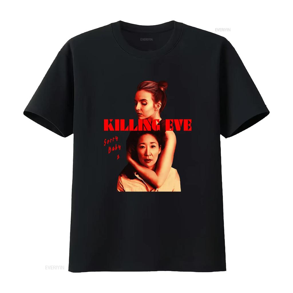 T-shirt girocollo Killing Eve Film Jodie Comer Villanelle Sandra Oh Phoebe Waller Bridge Perfec