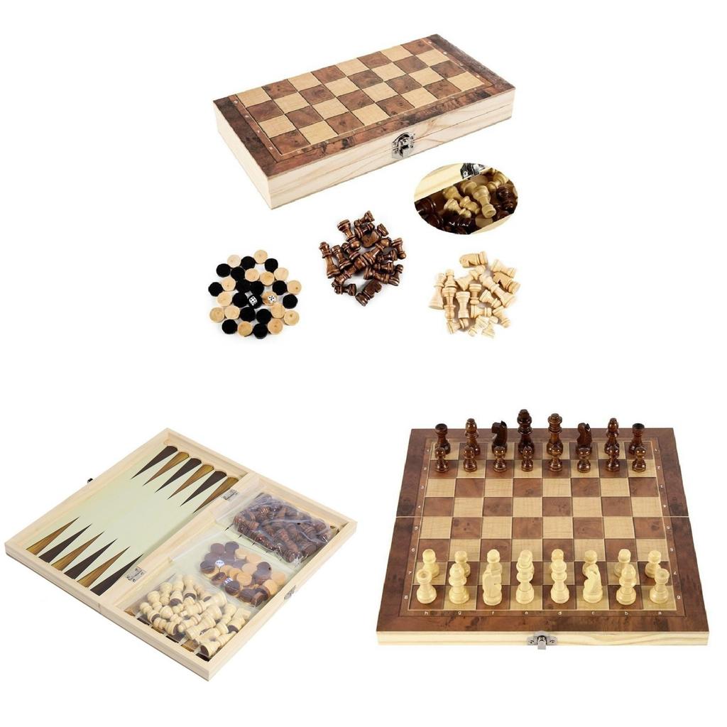 Wooden International Chess Set With Trigame Variations For Family Fun And Chess Enthusiasts