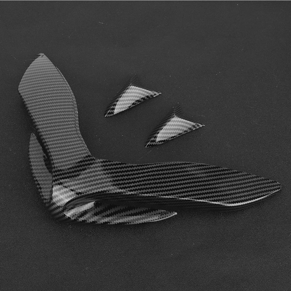 Motorcycle Front Headlight Nose Decoration Cover Protector Fits for Kawasaki Z900 2017 2019Carbon Fiber Style