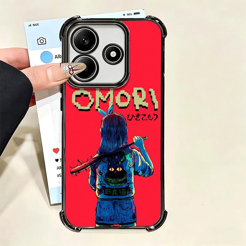 O-Omori Cartoon Game Soft Phone Case For Xiaomi Poco X7 X8 Pro Max X6 X5 X3 F8 Ultra F7 M8 M7 M5S Redmi 15C 15A 15 14C 13C 12C 1
