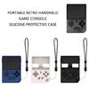 Flexible Cover Silicone Case Handheld Gamepad Cover with Lanyard Protective Housing for RG35XX Plus Gaming Accessories