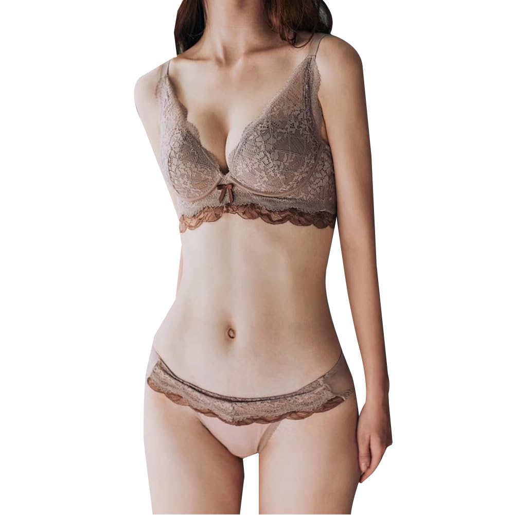 Olabela Bra and Panty Set Super Cleavage Beautiful Breasts - Push-Up Bra, Enhancement, Soft, Comfortable,