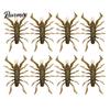 Flexible Artificial Baits 8Pcs 6cm/2.8g Bionic Insect Soft Bait, Slow Sinking Floating Lure, Freshwater Fishing Lures Swim Bait for Saltwater
