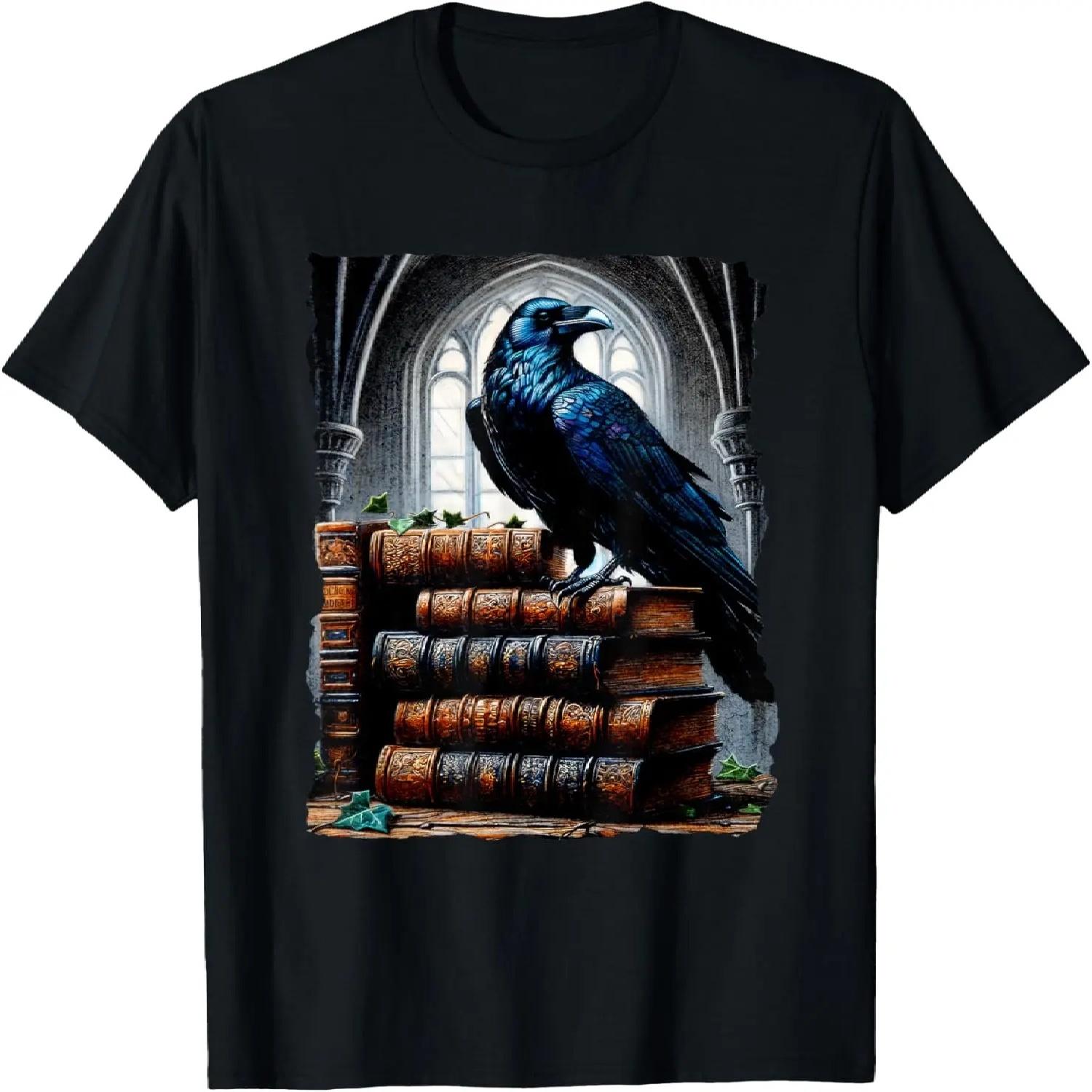 Raven On A Stack Of Books - Wisdom Of Odin T-Shirt S чёрный