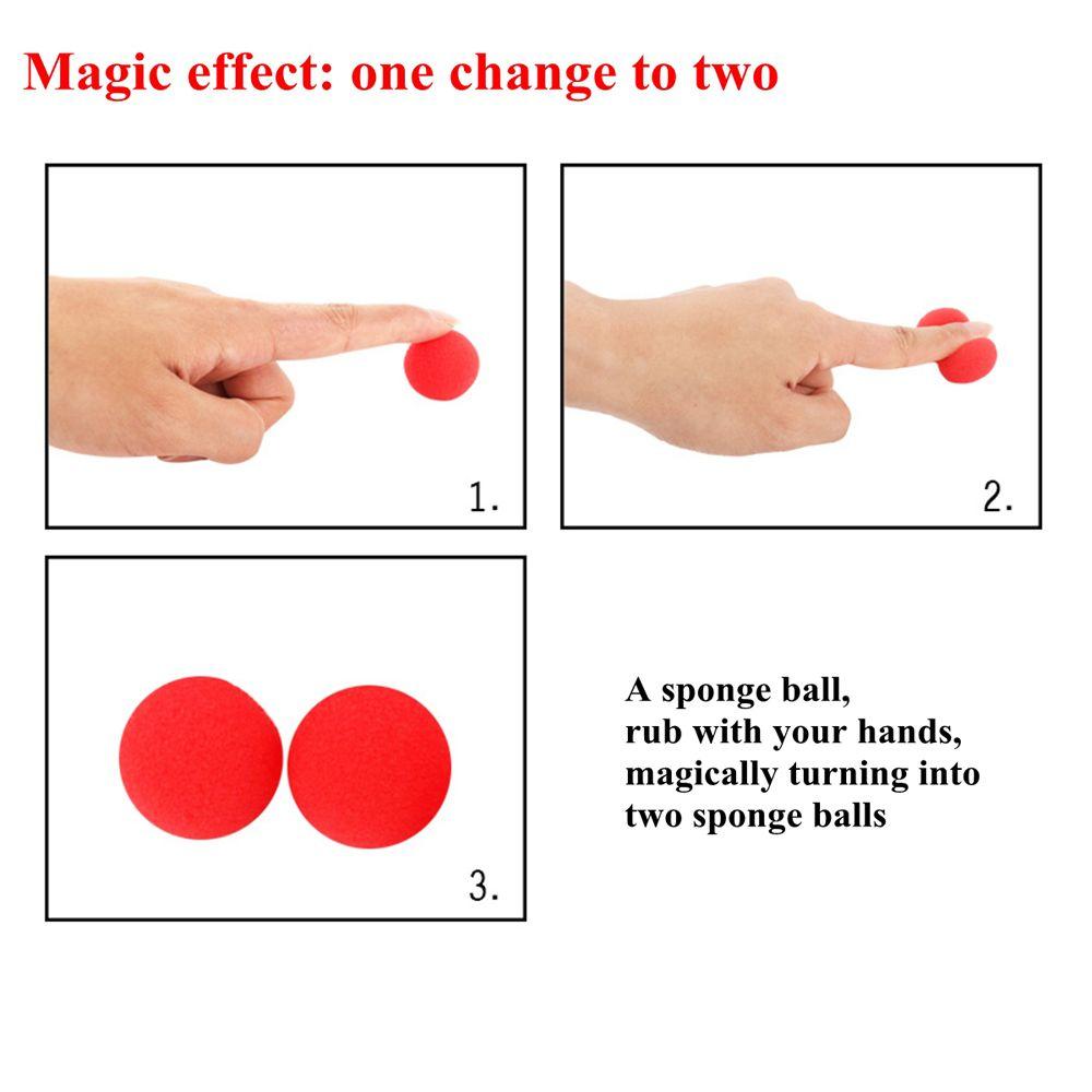 Close-Up Magic Illusion Comedy Finger Sponge Ball Red Magic Sponge Ball Magic Tricks