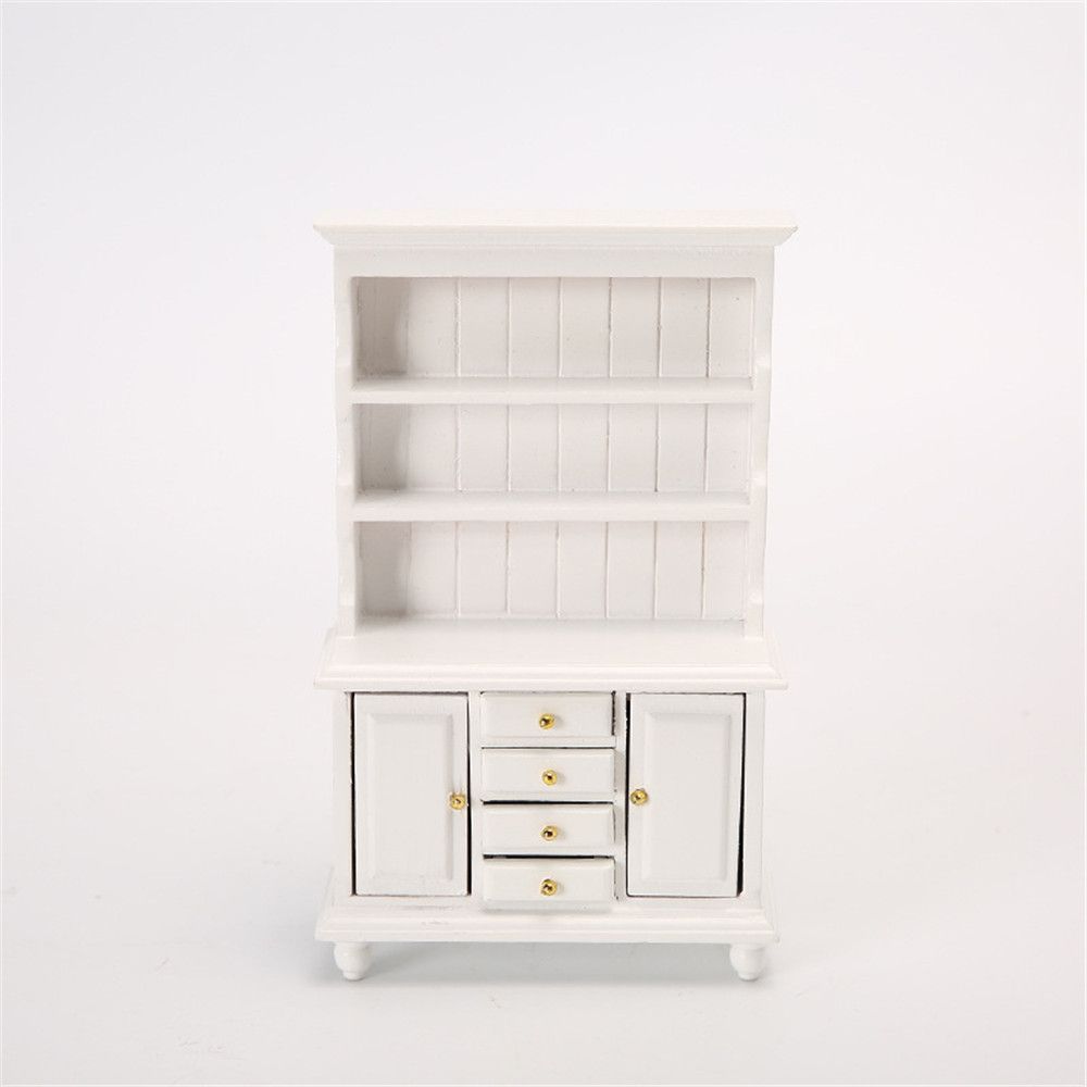 NEW Cabin Accessories Bookcase Wood Cabinet Multifunction Miniature Furniture