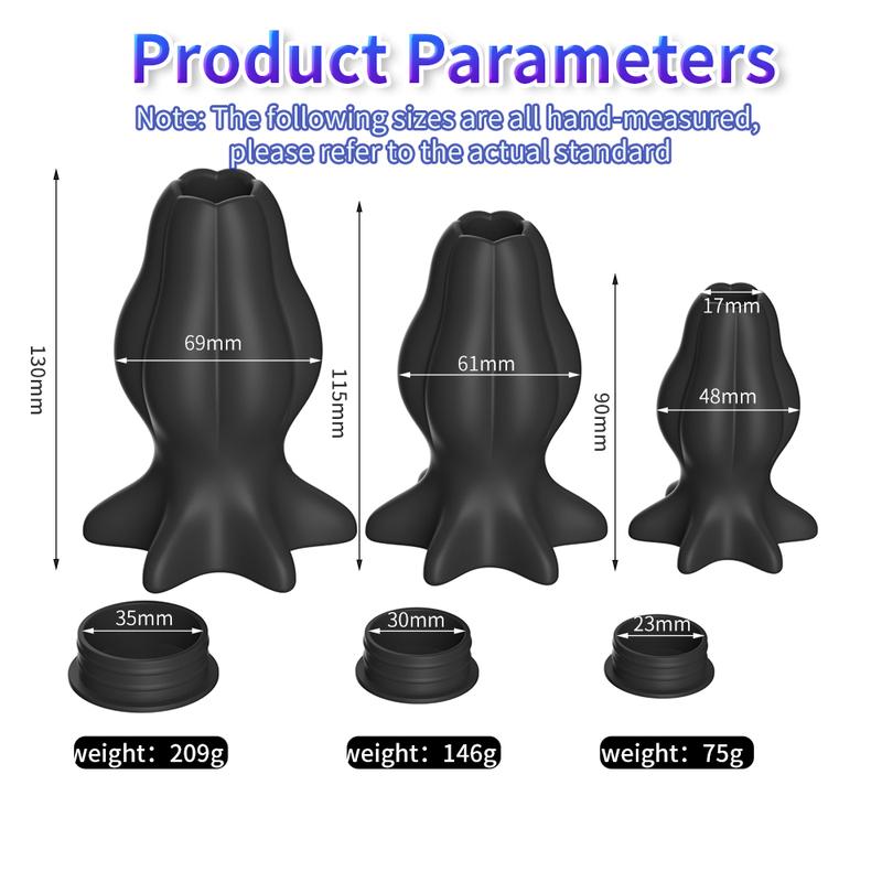 Hollow Anal Plug for Women Men Couples Anal Sex Enema Anal Dilator Hollow Silicone Butt Plug Anus Expansion Adult Sex Toys