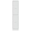 VidaXL Apothecary Cabinet, Glossy White, 30x41x144.5 Cm, Engineered Wood, Modern Style, Storage Furniture 855529