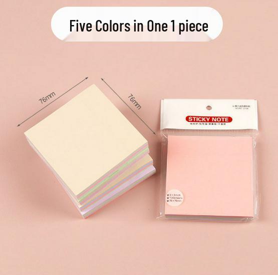 

Morandi Strong Adhesion Sticky Notes: Large, Pure Color, Self-Adhesive Strips for Student Use