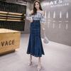 2025 Elegancka Wiosenno-Jesienna Wyszczuplająca Spódnica Midi typu Rybka z Denimu