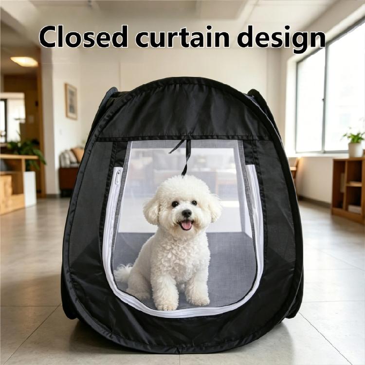 Foldable Pet Tent Portable Dogs Sun Protecting Portable Indoor/Outdoor Sunshades Fence with Ventilation Window