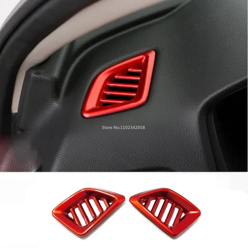 For Honda Accord 10th Gen 2018 Carbon Fiber Style Interior Dashboard Air Vent AC Outlet Cover Molding Trim Decals