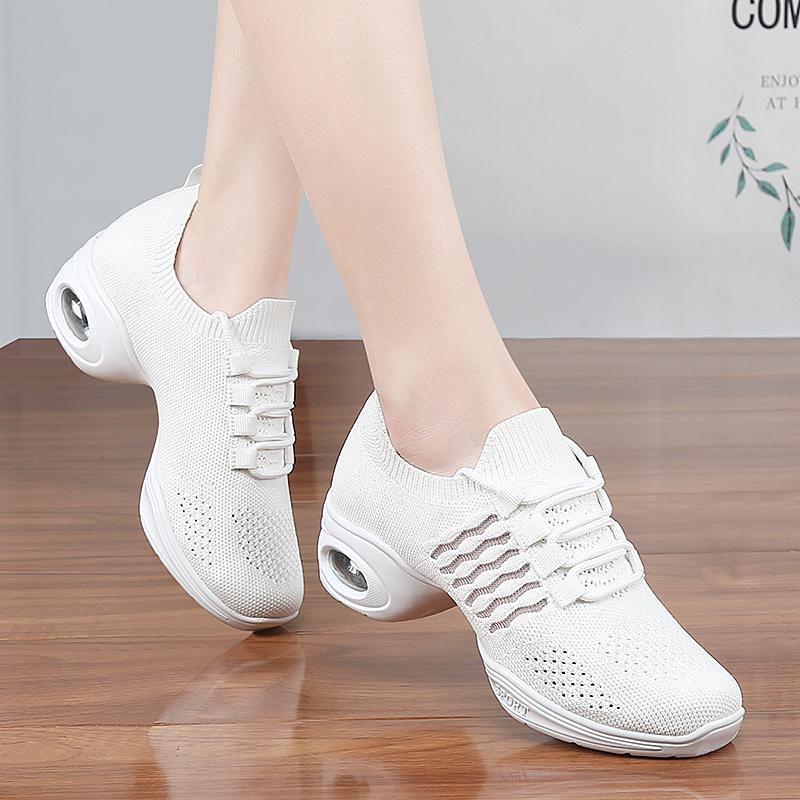 Jazz Dance Shoes Women Sneakers Modern Dancing Children Kids Mesh Soft Outsole Sports Hip Hop Waltz Ballroom Casual Shoes Female