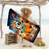 Bluey Soccer Fun Customized Name Beach Towel High Absorbency & Quick-Dry Portable for SwimmingBeachCamping Travel Beach AccessoriesGym