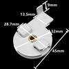 5/10Pcs Rail de rideau coulissant motorisé Support de plafond pivotant Support de fixation électrique Pour accessoires de rail de rideau Trietex_