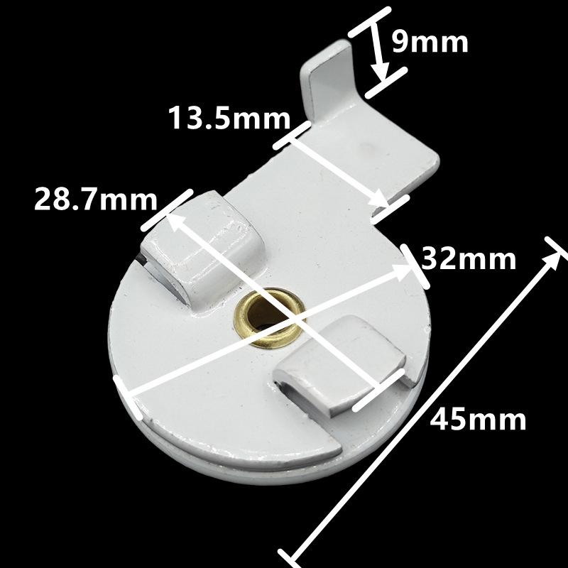 5/10Pcs Rail de rideau coulissant motorisé Support de plafond pivotant Support de fixation électrique Pour accessoires de rail de rideau Trietex_
