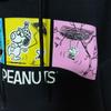 [USED] Peanuts Anime Woodstock Snoopy Print Hoodie Black