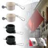 2 Flagpole Rings, 1 Inch, Mounting Rings with Clips, 360-degree Rotatable,