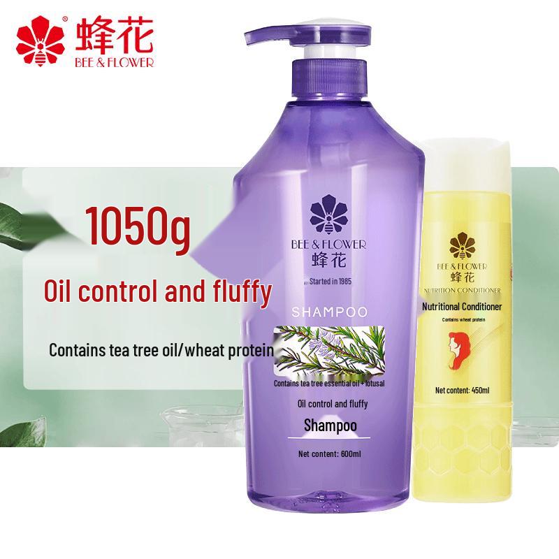 Bee & Flower Hair Care Duo: Nourishing Conditioner & Tea Tree Oil Shampoo