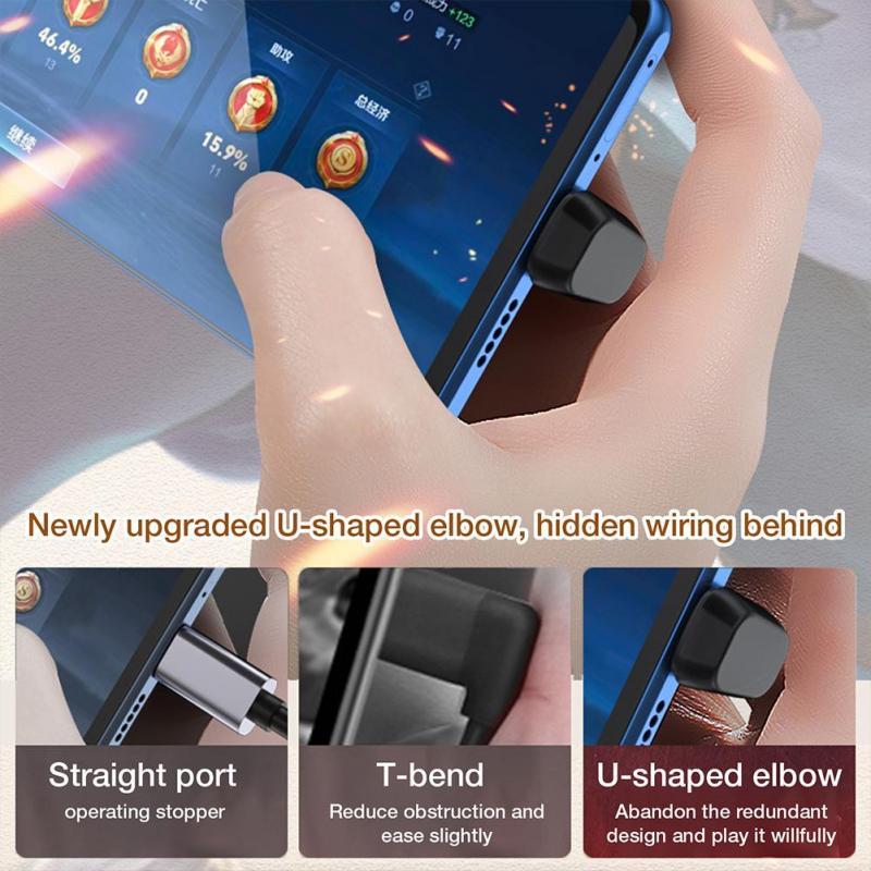 HdoorLink Mini Usb 2.0/4.0 40Gbps Adapter 100W Fast Charging Converter U-Shape Elow Thunderbolt3 Usb C To Type C Adapter 8K@60Hz Cable Converter