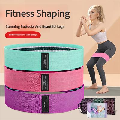 Dzianinowe taśmy oporowe Anti-Rolling do ćwiczeń pośladków, antypoślizgowe taśmy booty do przysiadów, jogi, hip thrustów, fitnessu domowego