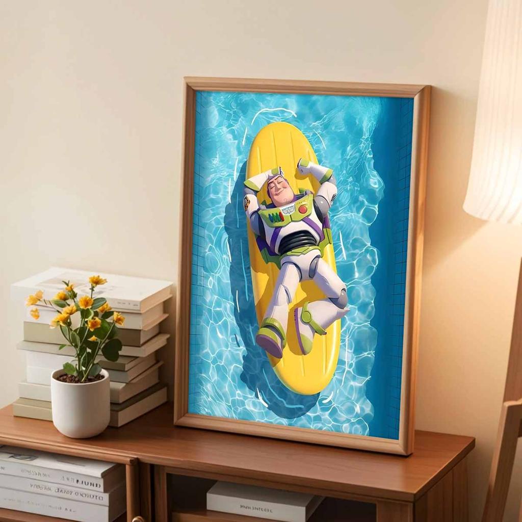 DIY Diamond Painting Buzz Lightyear Surfing Cross Stitch Kit Mosaic Art Diamond Painting Full Circle Diamond Home Decoration