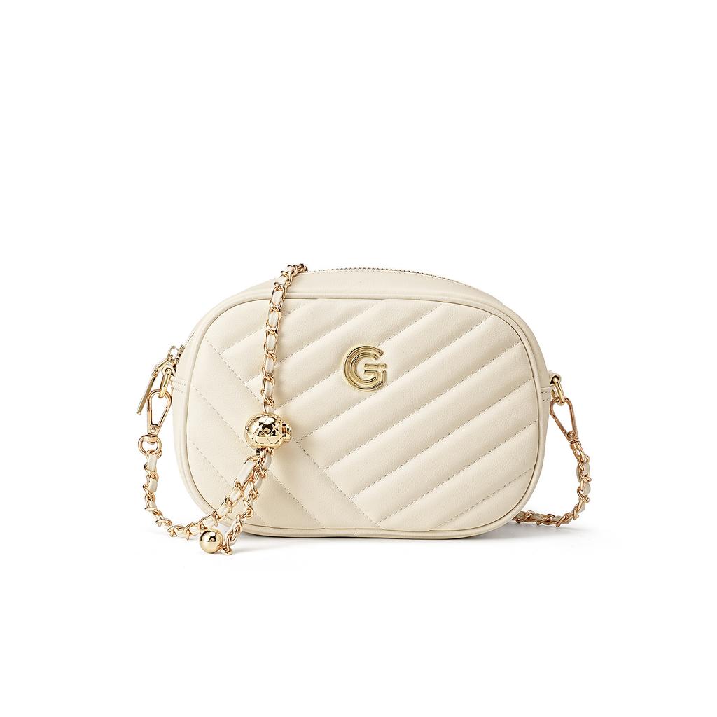 Genuine Leather Diamond-shaped Chain Small Square Bag, Cross-border Fashionable and Versatile Mobile Phone Bag, Single-shoulder Crossbody Women's Bag