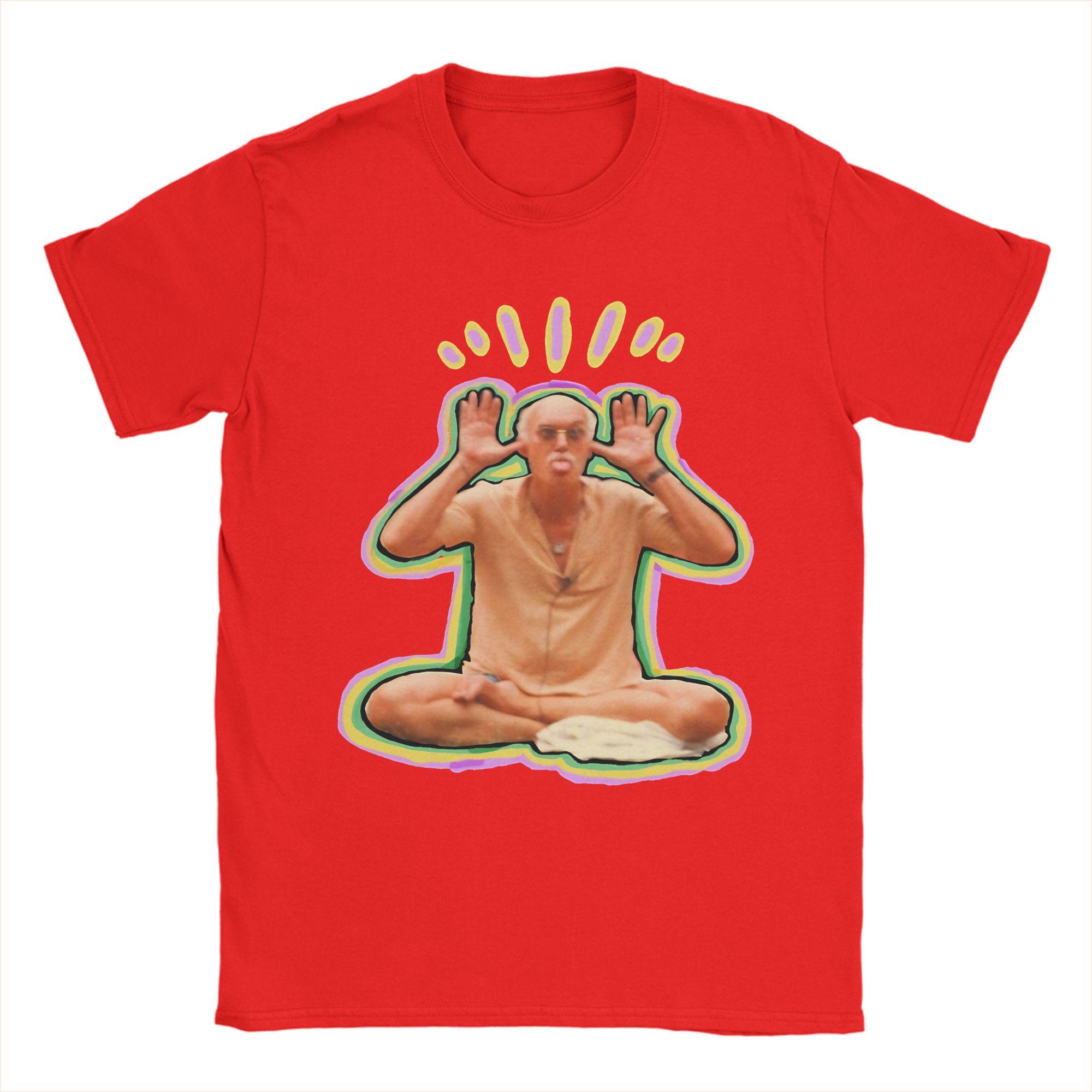 Happy Baba Ram Dass T Shirt Unisex Cotton Vintage TShirts Crew Neck Tees Short Sleeve Clothing Graphic S