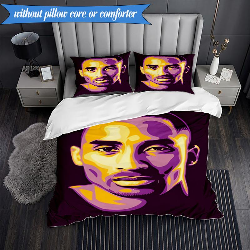 A Basketball Legend 3pcs K-pop Music Group Bedding set,Ideal for Bedroom, Dormitory,Including Duvet Cover And 2pcs Pillowcases,Fan Gifts