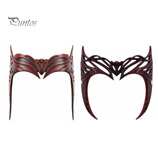 Coroana de vrăjitoare stacojie Super-erou Cosplay Dress-up Bandă pentru cap Accesoriu pentru costum pentru petrecerea de Crăciun de Halloween