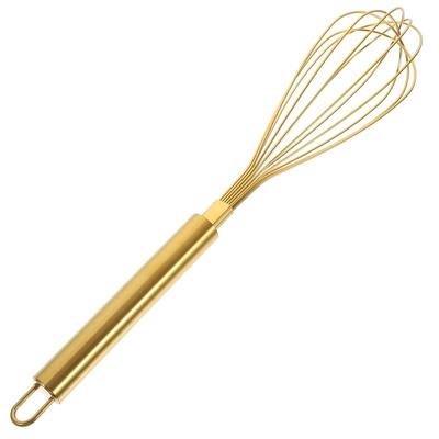 Ballon Schneebesen Edelstahl Golden Manuell Ei Mini Küchenutensil Matcha