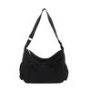 Solid Nylon Totes Bag Versatile Large Capacity Overlarge Drawsting Bag Light Weight Casual Women's Commutting