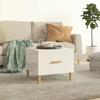 VidaXL Coffee Table High Gloss White 50x50x40 Cm Engineered Wood 812720