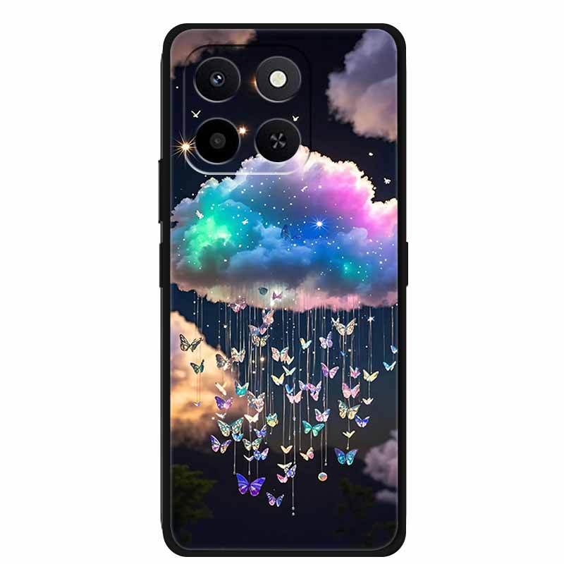Phone Case For Honor X7D Honor 400 Smart Honor Play10T 5G Soft Silicone TPU Protector Shell Cartoon Gift Anime Funda Flower Capa