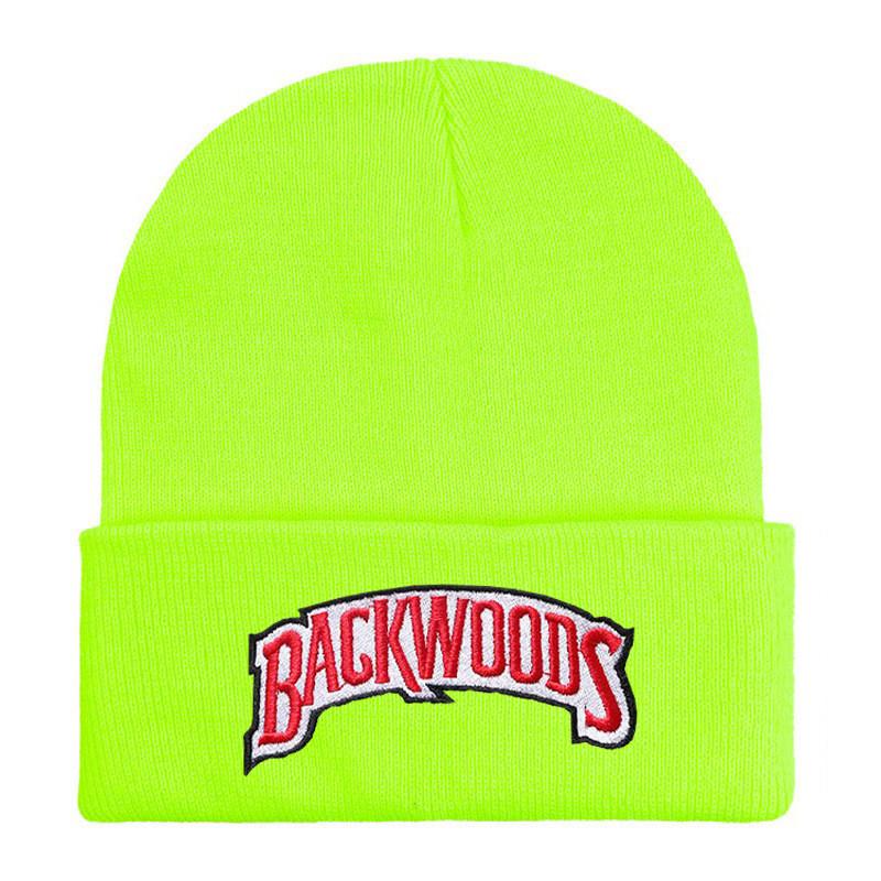Backwoods Embroidered Beanie Hat With Adjustable Fit For Street Fashion And Cold Weather