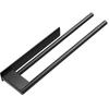 Bathroom Towel Racks No Drill Double Adhesive Towel Bar Stainless Steel Black 39 CM Towel Rack for Bathroom and Kitchen