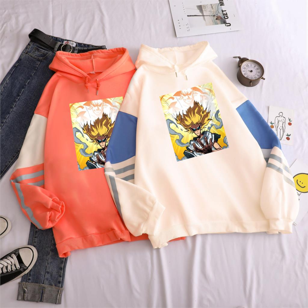 Hot Japanese Anime All·Might My Hero Academia Printed Hooded Sweatshirt Men Streetwear Graphic Harajuku Winter Fashion Hoodies
