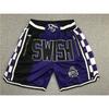 Just Don Retro Americano Mágico Pantalones Cortos Deportivos Bordados para Hombre Pantalones Cortos de Baloncesto High Street Pantalones Cortos del Equipo Lakers Pantalones Cortos de Cinco Puntos